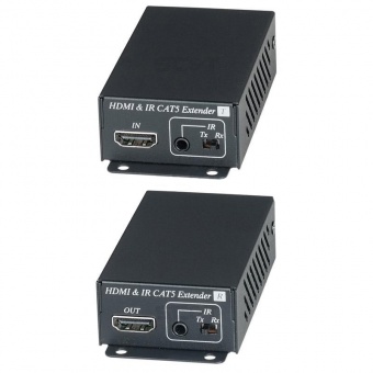 SC&T HE02EI, Комплект для передачи HDMI сигнала с ИК повторителем по одному кабелю витой пары