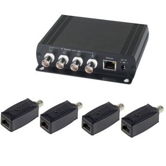 SC&T IP01K, Комплект (IP01(4шт.)+IP01H(1шт.), для передачи Ethernet