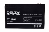 Delta DT 1207 (12V / 7Ah), Аккумуляторная батарея