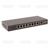 Osnovo SW-20900/B, PoE коммутатор Fast Ethernet на 9 портов