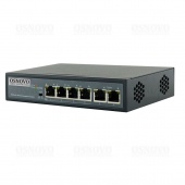 Osnovo SW-20600/B(60W), PoE коммутатор Fast Ethernet на 6 портов