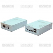 OSNOVO TA-U1/4+RA-U3/4, Удлинитель-распределитель интерфейса USB2.0 по кабелю витой пары (CAT5/5e/6) до 60м