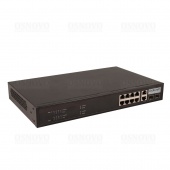 Osnovo SW-60822/MB (150W), Управляемый Web Smart PoE коммутатор Fast Ethernet на 10 портов