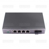 Osnovo SW-40401S5b/A, PoE коммутатор Fast Ethernet на 4 порта