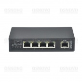 Osnovo SW-20500/B(ver.2), PoE коммутатор Fast Ethernet на 5 портов