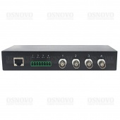 OSNOVO TP-H4, Пассивный 4-канальный приёмопередатчик HDCVI/HDTVI/AHD по витой паре CAT5e/6