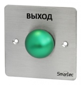 Кнопка металлическая, врезная, кнопка грибок, НЗ/НР контакты, размер: 88х88 мм ST-EX131