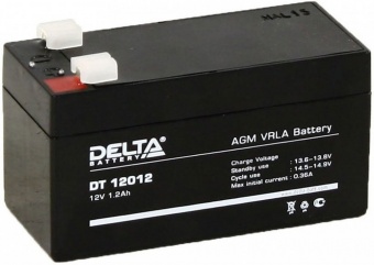 Delta DT 12012 (12V / 1.2Ah), Аккумуляторная батарея
