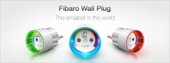 FIBARO Wall Plug, Модуль-выключатель в розетку с измерением энергопотребления