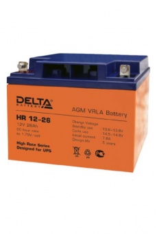 Delta HR 12-26 (12V / 26Ah), Аккумуляторная батарея