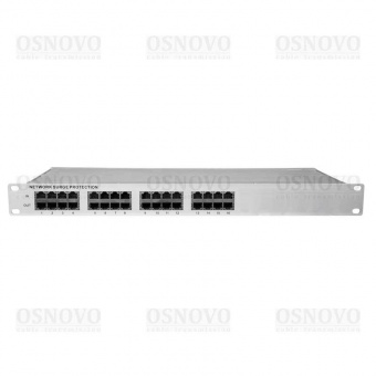 OSNOVO SP-IP16/100, Устройство грозозащиты для локальной вычислительной сети (скорость до 100 Мб/сек), на 16 портов