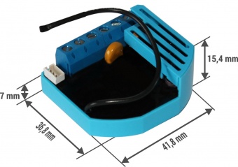 Qubino Flush Dimmer 0-10 V, Встраиваемый регулятор яркости освещения 0-10В
