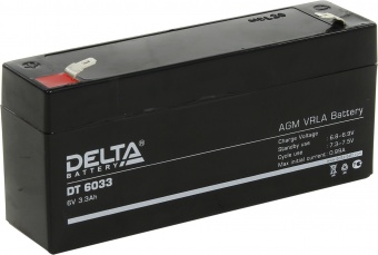 Delta DT 6033 (6V / 3.3Ah), Аккумуляторная батарея