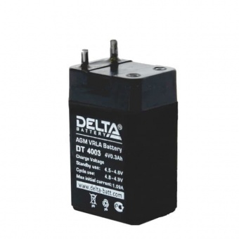 Delta DT 4003 (4V / 0.3Ah), Аккумуляторная батарея
