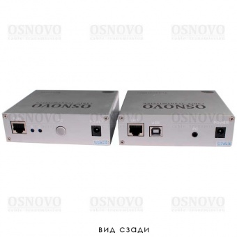 OSNOVO TA-VKM/3+RA-VKM/3(ver.2), Комплект (приемник + передатчик) для передачи VGA, Клавиатура, "Мышь" на расстояние до 100 м