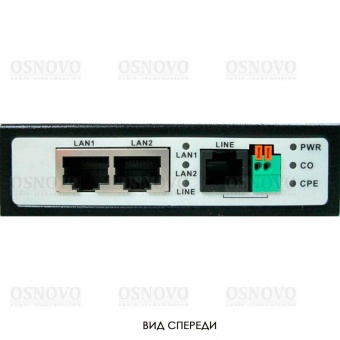 OSNOVO TR-IP2, Удлинитель Ethernet (VDSL) на 2 порта до 3000м