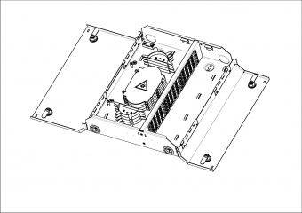 ЦМО БОН-Н-48.2, Оптический кросс (бокс) настенный, две двери, 2 замка, до 48 портов
