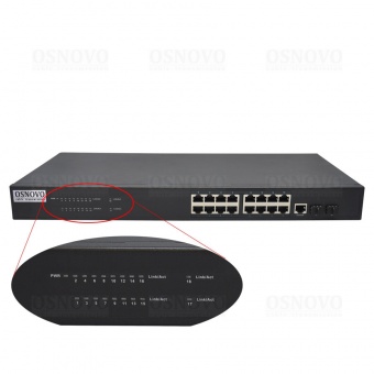 Osnovo SW-71602/L2, Управляемый (L2+) коммутатор Gigabit Ethernet на 18 портов