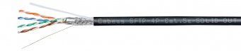 Кабель витая пара экранированная SFTP (SF/UTP), категория 5e Cabeus SFTP-4P-Cat.5e-SOLID-OUT