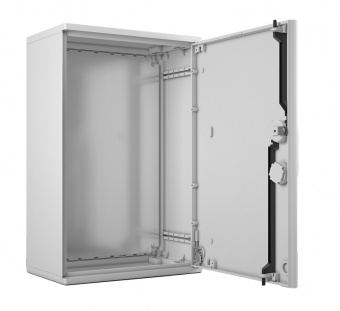 Elbox EP-600.500.250-1-IP44, (В600 × Ш500 × Г250) EP, Электротехнический шкаф полиэстеровый IP44 c одной дверью