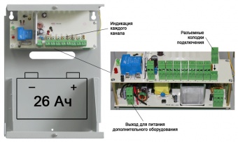 Бастион RAPAN-100 исп.V.8, Многоканальный источник бесперебойного питания для CCTV