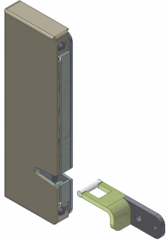 Экскон ALer AL-250UZ-D, Электромагнитный замок «защелка» для раздвижных дверей